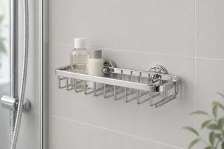 tesa ALUXX Duschkorb AL136CR Einzel-Duschkorb ohne Bohren