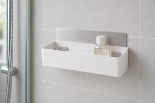 tesa Powerstrips Waterproof Duschablage Einzel-Duschablage ohne Bohren