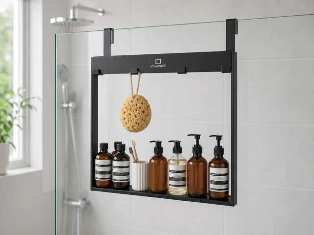 ShowerNIZR ShowerNIZR Duschregal für Glaswand Hängeregal für Duschwand ohne Bohren
